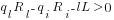 q_l R_l - q_i R_i - lL gt 0