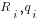 R_i, q_i